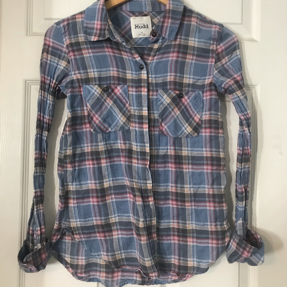 ** LAST CALL** Blue & pink flannel